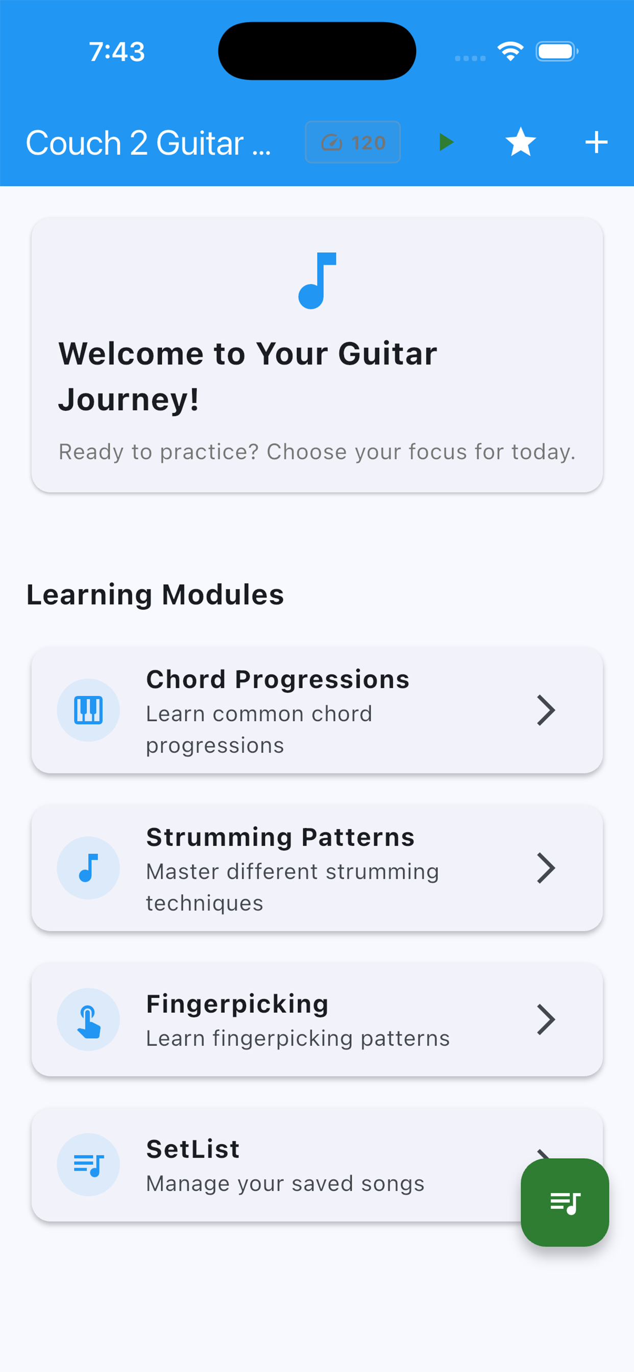 Couch 2 Guitar App Preview